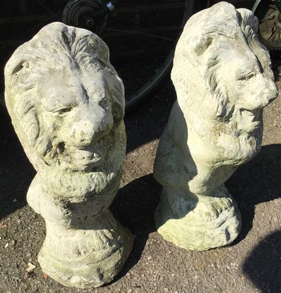 Pair of stone lions